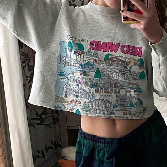 Cropped crew neck - Picture 2 of 9